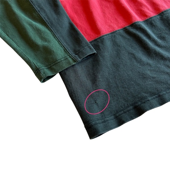 Vintage 90s Mondetta Embroidery Spellout 1/4 Zip Long Sleeve Mock Neck Large - Picture 4 of 5